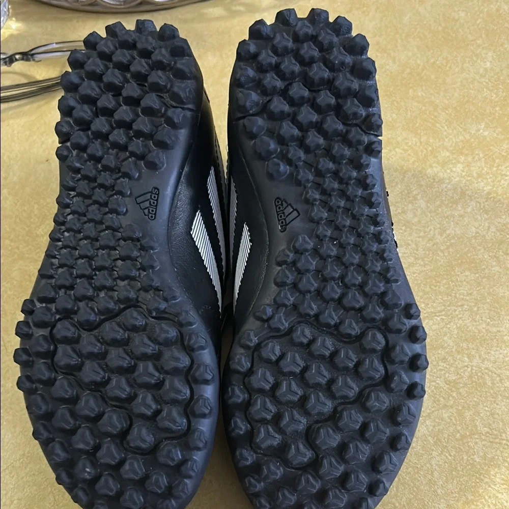 Adidas Black and White Soccer Shoes - Picture 2 of 3